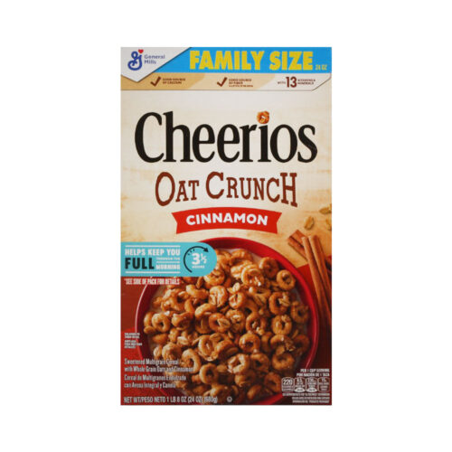 GENERAL MILLS CEREAL CHEERIOS OAT CRUNCH CINNAMON 680G