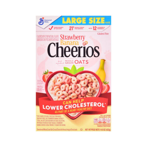 GENERAL MILLS CEREAL STRAWBERRY BANANA CHEERIOS 422 GM