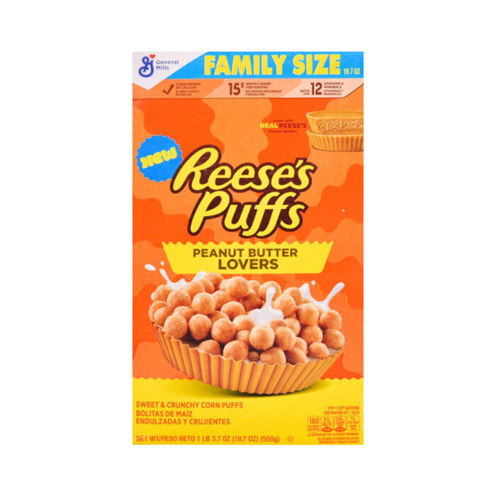 GENERAL MILLS CEREAL REESES PUFFS PEANUT BUTTER 558 GM