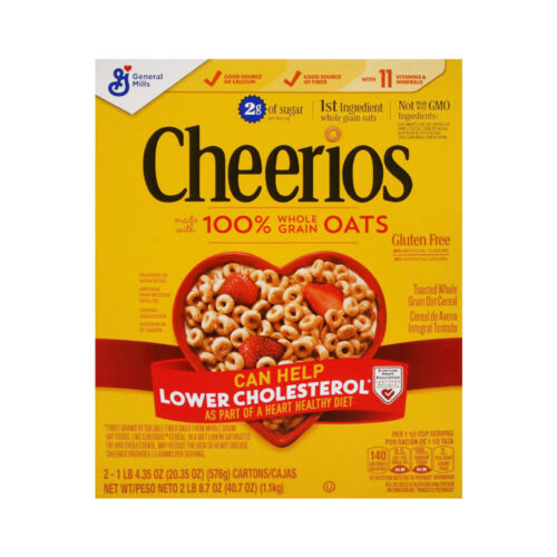 GENERAL MILLS CEREAL CHEERIOS WHOLE GRAIN OAT 2X1.1 KG