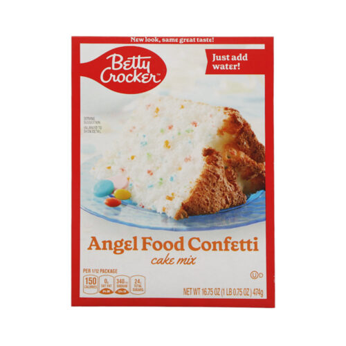 BETTY CROCKER ANGEL FOOD CONFETTI CAKE MIX 474G