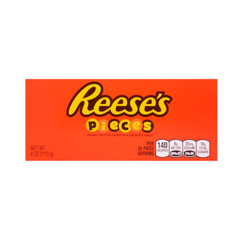 REESES PIECES CANDY PEANUT BUTTER CRUNCHY 113 GM