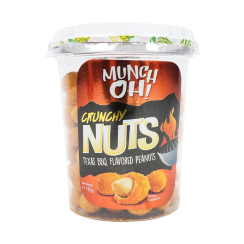 MUNCH OH CRUNCHY NUTS TEXAS BBQ PEANUTS 150GM