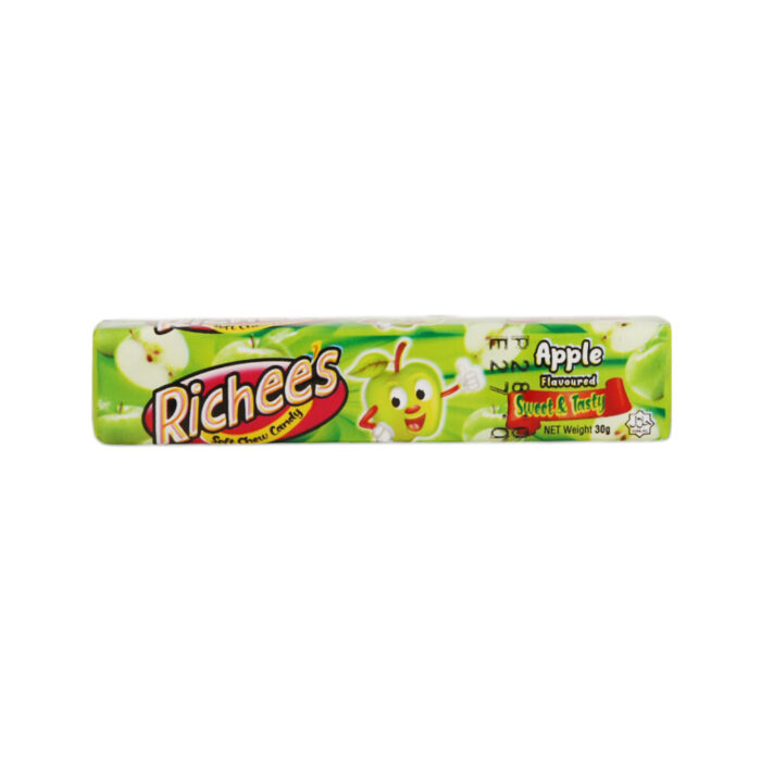 RICHEES APPLE SOFT CHEW CANDY BAR 30 GM