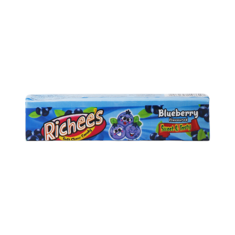 RICHEES BLUEBERRY SOFT CHEW CANDY BAR 30 GM