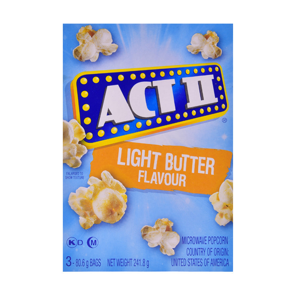 ACT2 POP CORN LIGHT BUTTER 241.8 GM BASIC