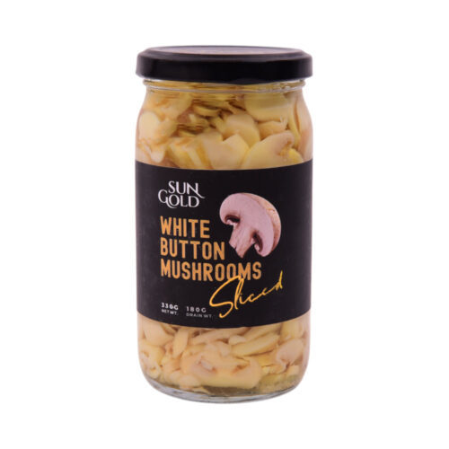 SUNGOLD SLICED MUSHROOMS GLASS JAR 330 GM