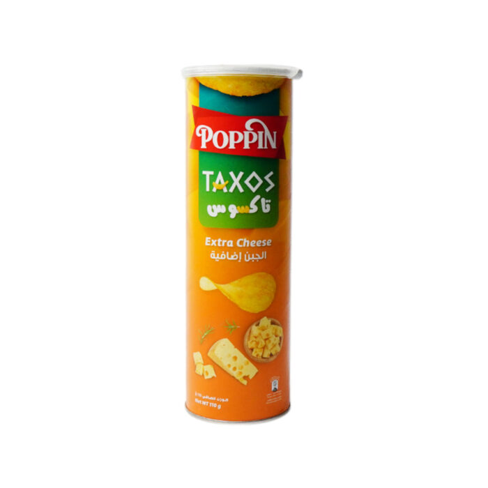 POPPIN CHIPS TAXOS EXTRA CHEESE 110 GM