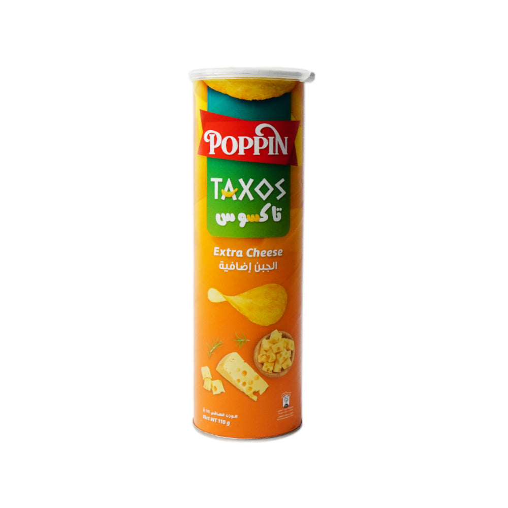POPPIN CHIPS TAXOS EXTRA CHEESE 110 GM