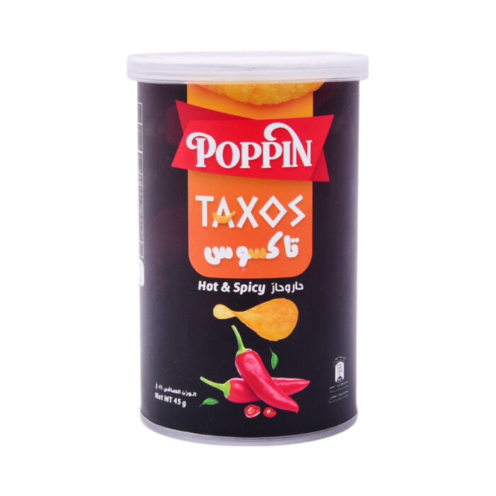 POPPIN CHIPS TAXOS HOT & SPICY 45 GM
