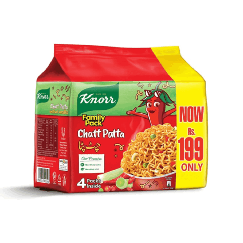 KNORR NOODLES CHATPATTA PROMO PACK 1X4 200 GM