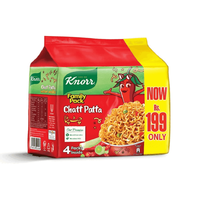 KNORR NOODLES CHATPATTA PROMO PACK 1X4 200 GM