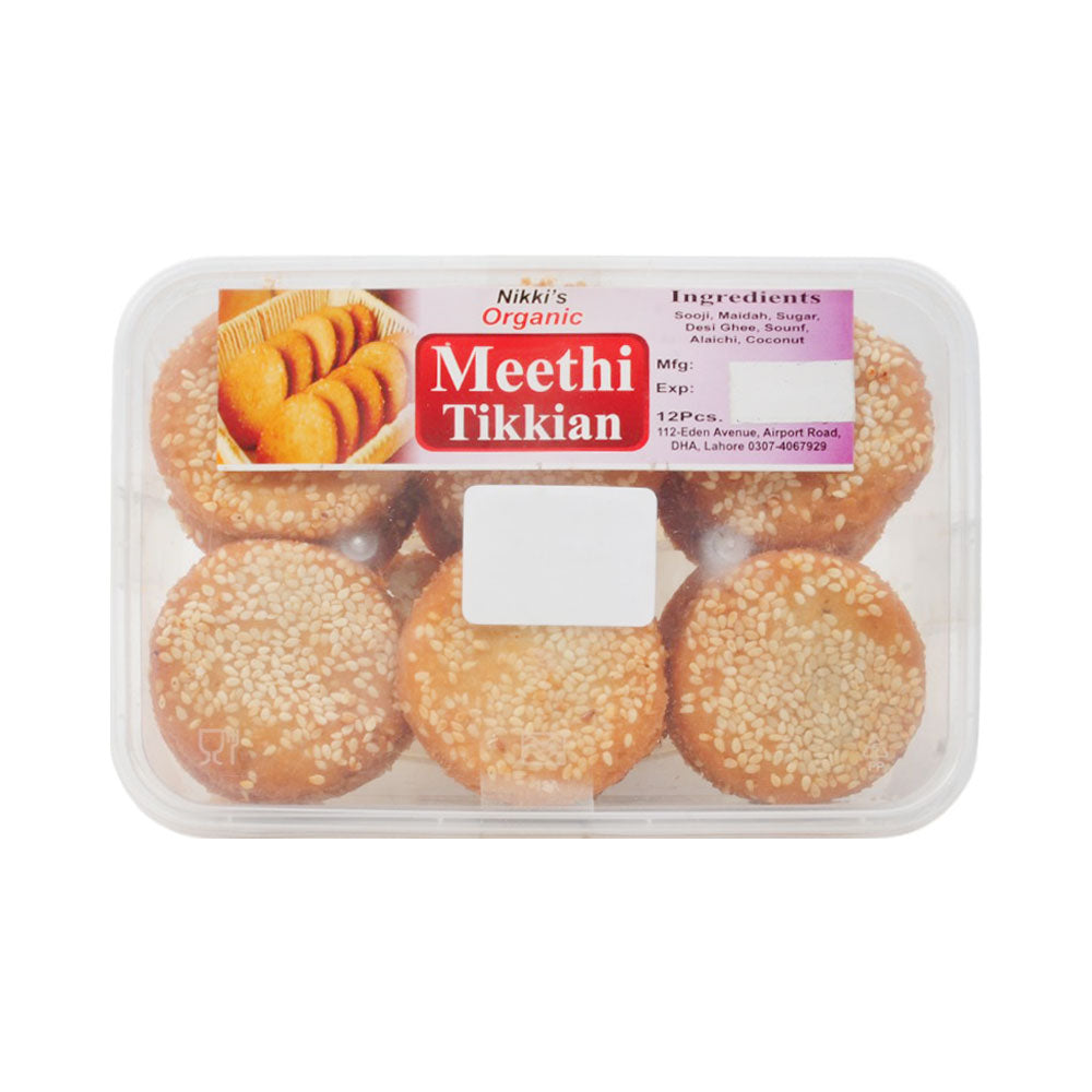 NIKKIS ORGANIC MEETHI TIKKIAN 12PCS