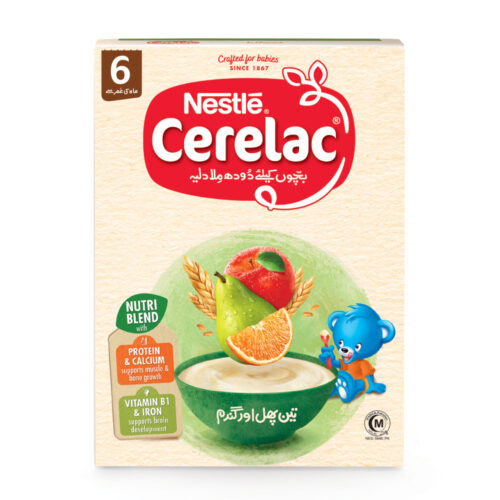 NESTLE CERELAC THREE FRUITS AND WHEAT 350 GM