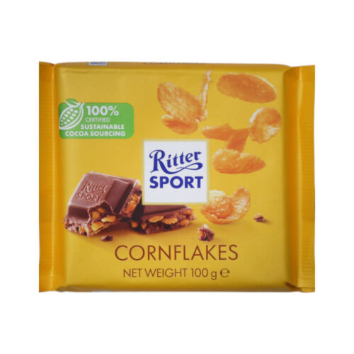 RITTER SPORT CHOCOLATE CORNFLAKES 100 GM