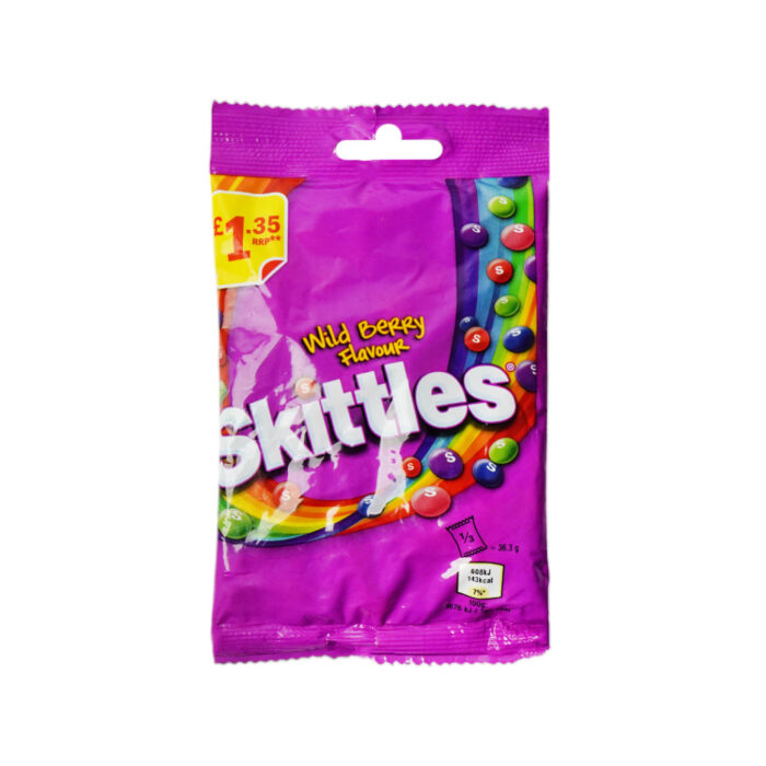 SKITTKES CANDY WILD BERRY POUCH 109 GM