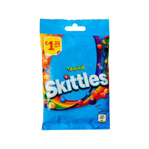 SKITTKES CANDY TROPICAL POUCH 109 GM