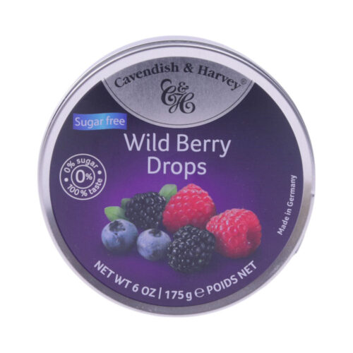 CAVENDISH & HARVEY WILD BERRY DROPS SUGAR FREE 175GM