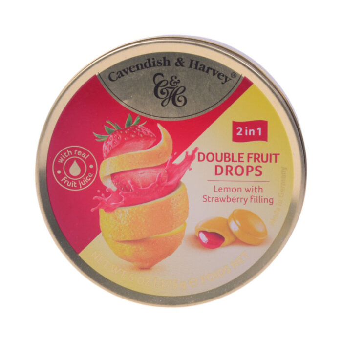 CAVENDISH & HARVEY DUO LEMON DROPS FILL WITH STRAWBERRY 175
