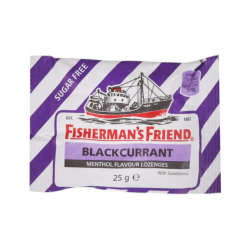 FISHERMANS FRIEND CANDY BLACKCURRANT SUGAR FREE 25 GM
