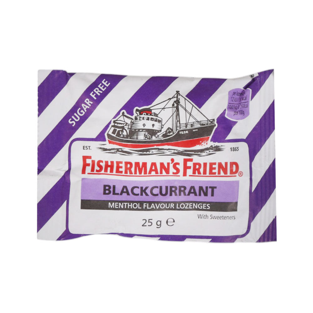 FISHERMANS FRIEND CANDY BLACKCURRANT SUGAR FREE 25 GM