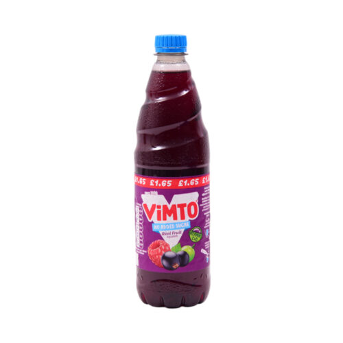 VIMTO DRINK GRAPE BLACKCURRANT & RASPBERRY SUGAR FREE 725 ML