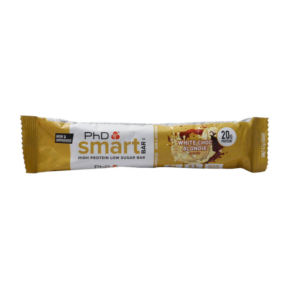 PHD SMART BAR WHITE CHOC BLONDIE 64 GM