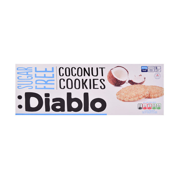 DIABLO COOKIES SUGAR FREE COCONUT COOKIES 150 GM BASIC
