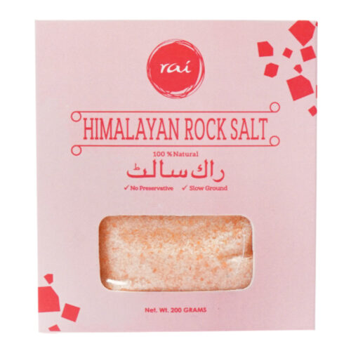 RAI HIMALAYAN ROCK SALT POWDER 200GM/BUBBLE