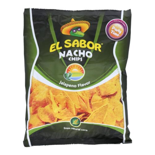 EL SABOR NACHO CHIPS JALAPENO FLAVOR 225 GM