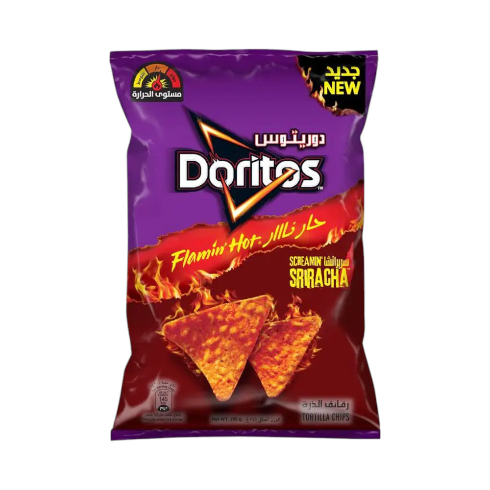 DORITOS CHIPS FLAMIN HOT 195 GM