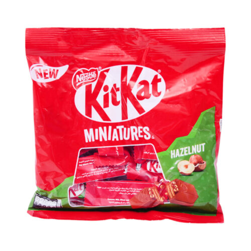 KITKAT MINIATURE CHOCOLATE HAZELNUT POUCH 107 GM