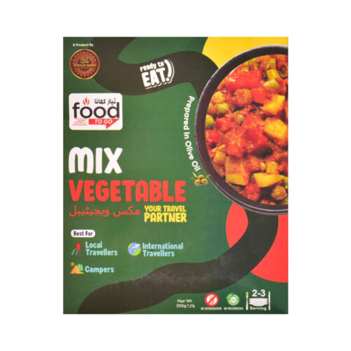 ZOUQ E SAEED FOOD GO MIX VEGETABLE IN OLIVE OIL 390 GM
