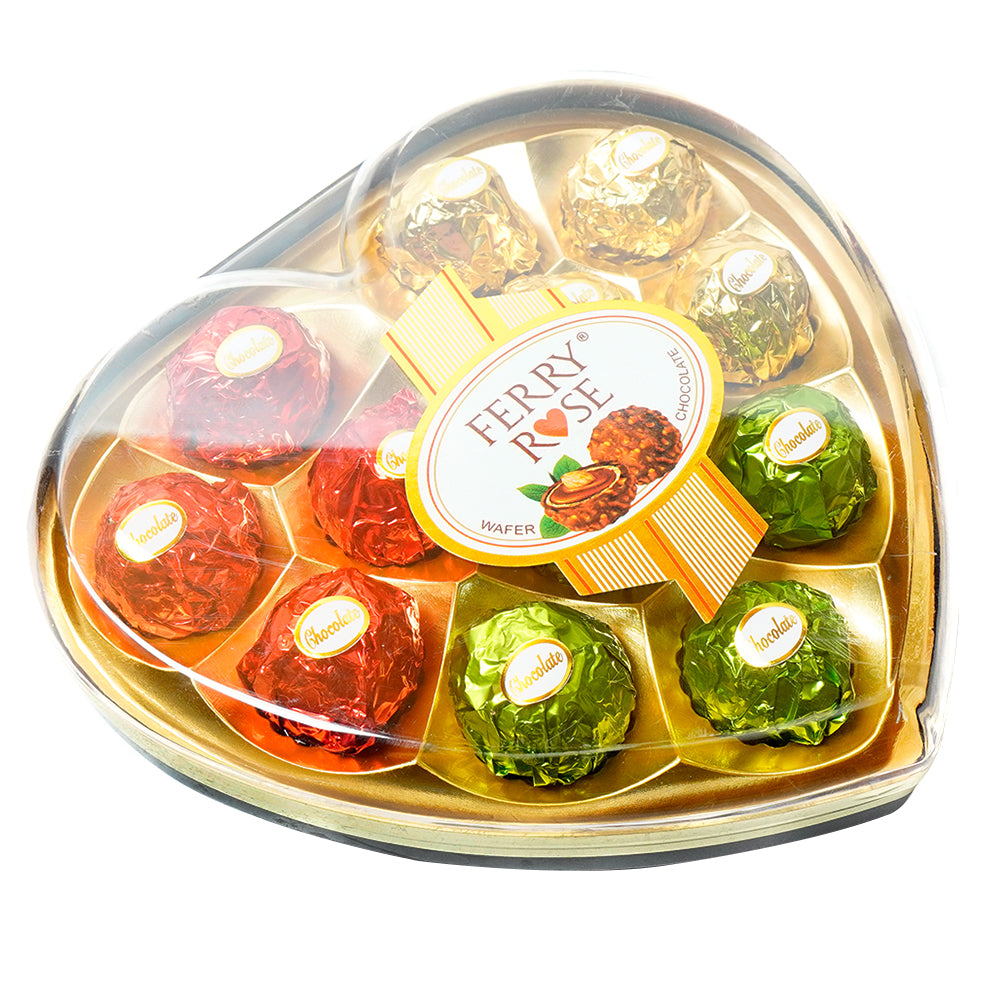 FERRY ROSE CHOCOLATE HEART SHAPE T-12 150 GM