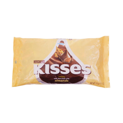 HERSHEYS KISSES CHOCOLATE ALMONDS CREAMY MILK 340 GM
