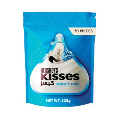HERSHEYS KISSES CHOCOLATE COOKIES N CREME WHITE 344 GM