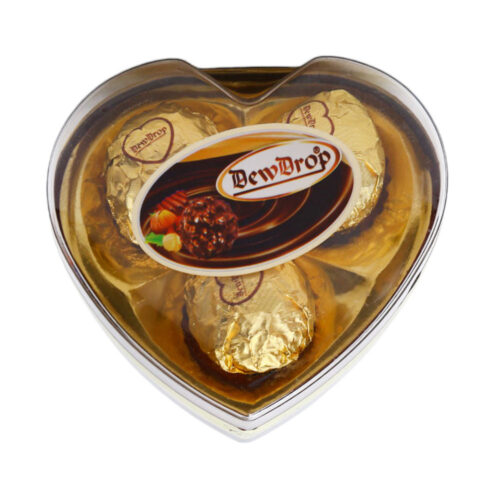 DEW DROP PEANUT CHOCOLATE MINI HEART H03G 38 GM