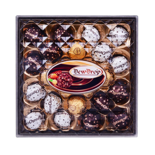 DEW DROP PEANUT CHOCOLATE ASSORTED DIAMOND S24AD 280 GM