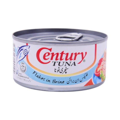 CENTURY TIN FOOD TUNA FLAKES IN BRAIN 180 GM