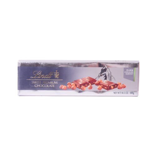 LINDT PREMIUM CHOCOLATE DARK HAZELNUT 300 GM