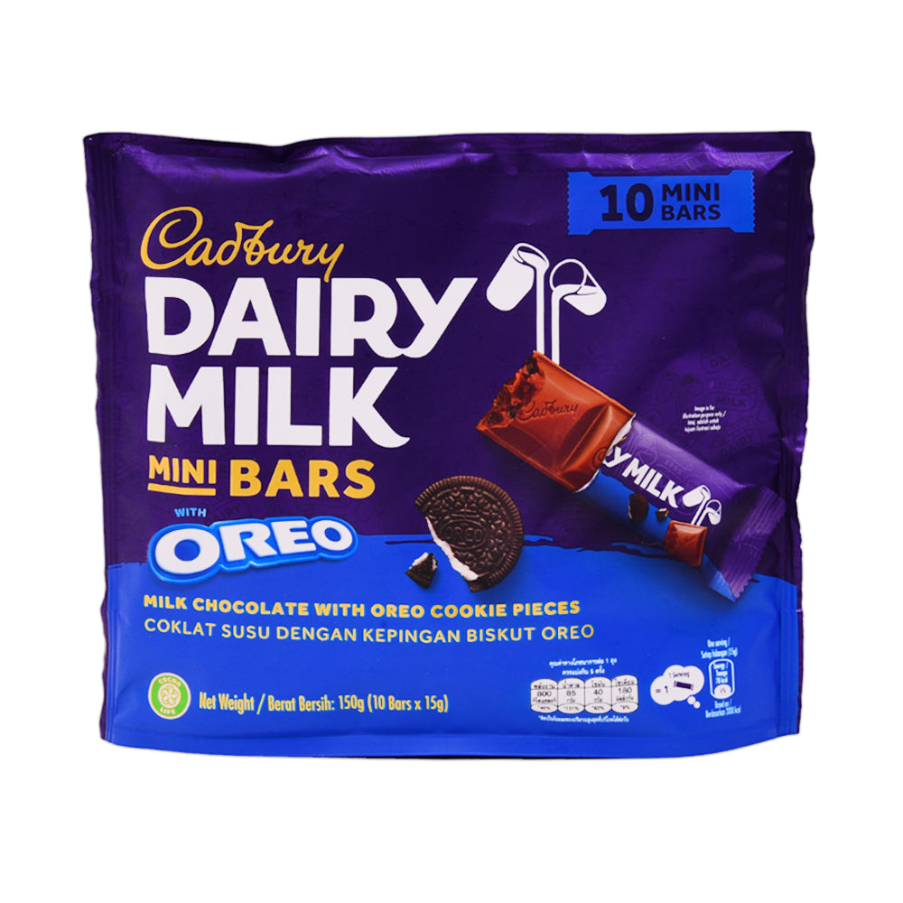 CADBURY DAIRY MILK CHOCOLATE WHITE OREO POUCH 150 GM