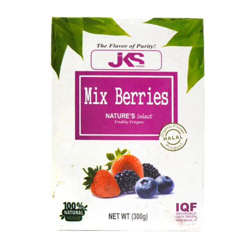 JKS NATURES SELECT FRESHLEY FROZEN MIX BERRIES BOX 300GM