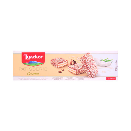 LOACKER WAFER PASTECCERIA COCONUT 100 GM