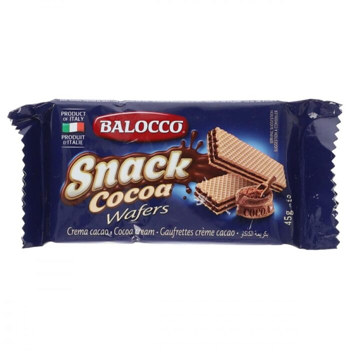 BALOCCO SNACK WAFER CACAO 45 GM