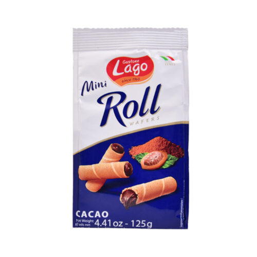 GASTONE LAGO WAFER MINI ROLL CACAO 125 GM
