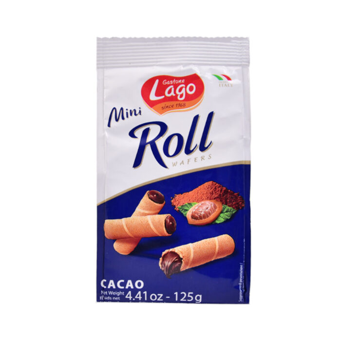 GASTONE LAGO WAFER MINI ROLL CACAO 125 GM