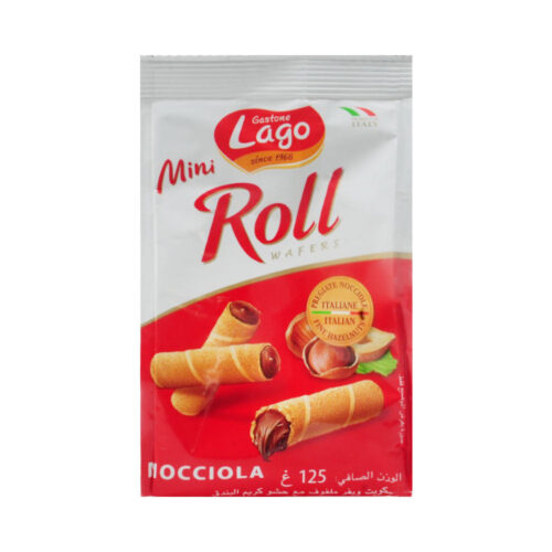 GASTONE LAGO WAFER MINI ROLL NOCCIOLA 125 GM