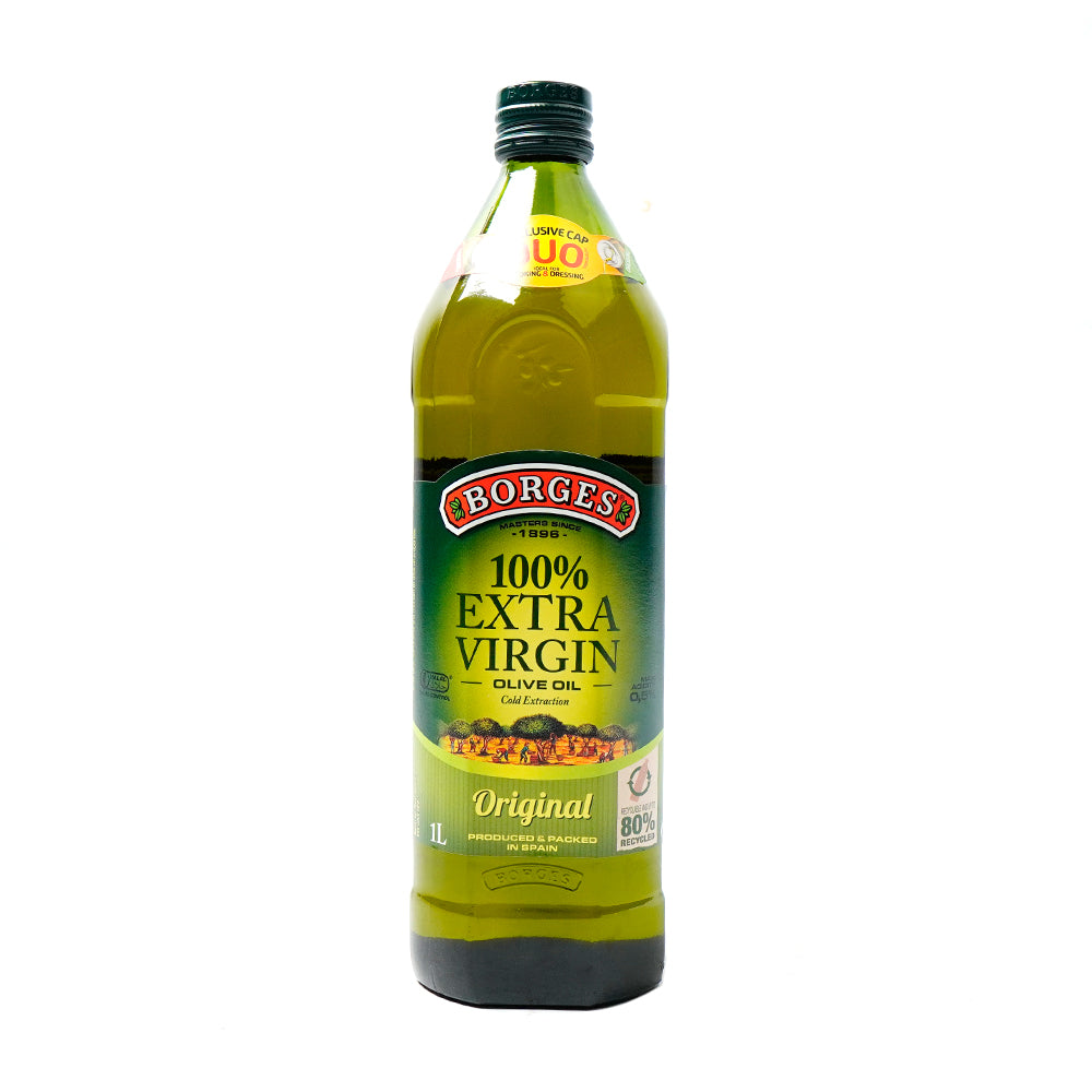 BORGES EXTRA VIRGIN OLIVE OIL ORIGINAL BOTTLE 1 LTR