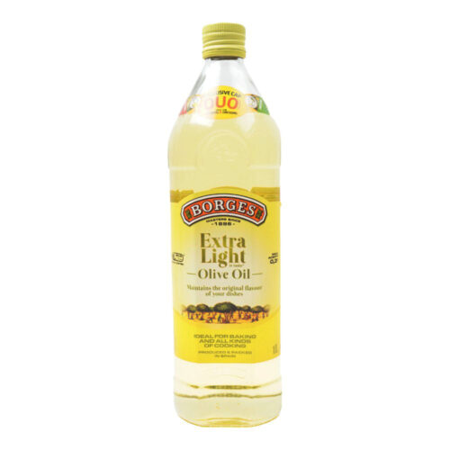 BORGES EXTRA LIGHT OLIVE OIL BOTTLE 1 LTR