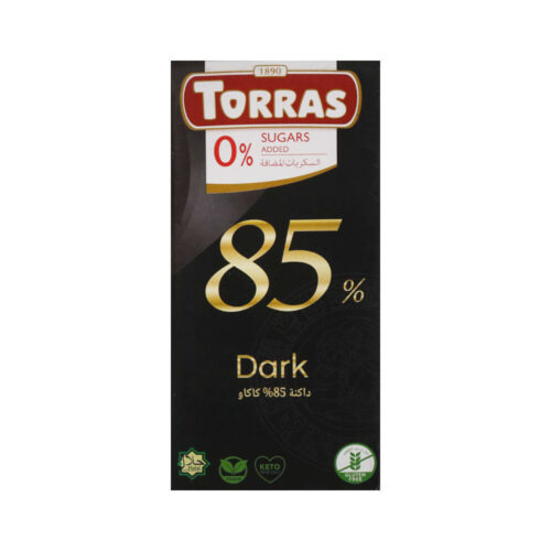 TORRAS DARK CHOCOLATE 85% COCOA 75GM